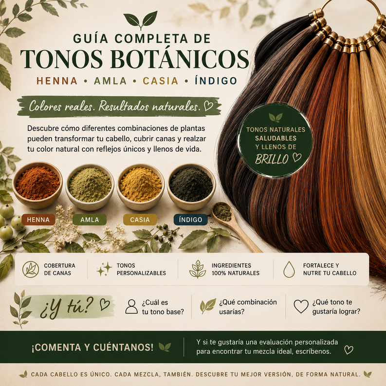 Cómo cubrir canas naturalmente: lo que debes saber sobre henna y tintes botánicos