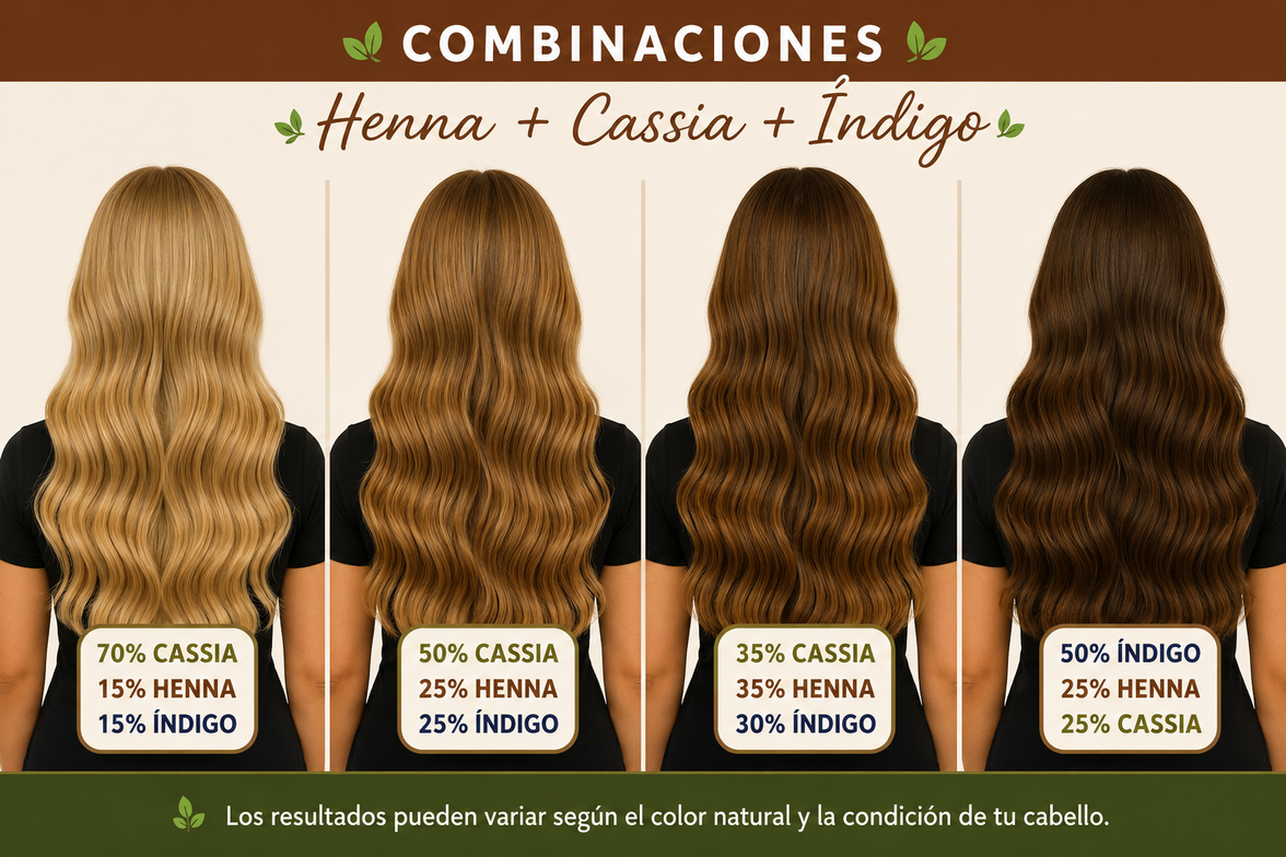 Bundle de Mascarillas - Henna, Cassia & Indigo