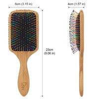 BLACK EGG Boar Bristle Hair Brush for Women Men Kid, Soft Natural Bristles Brush for Thin and Fine Hair, Restore Shine and Texture, Set includes Bamboo comb and 3 hair ties, Excellent Gift Idea