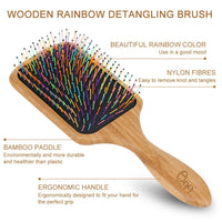 BLACK EGG Boar Bristle Hair Brush for Women Men Kid, Soft Natural Bristles Brush for Thin and Fine Hair, Restore Shine and Texture, Set includes Bamboo comb and 3 hair ties, Excellent Gift Idea