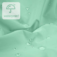 Reusable Shower Cap for Women, Large Waterproof Shower Bonnet Washable Elastic Band Bath Hair Hat for Long Hair, Braids(Green)